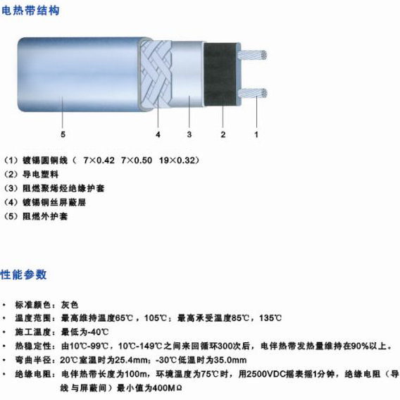 消防管道电伴热带