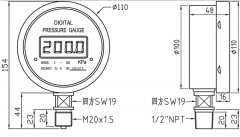 数显压力表CYF-100/ZHF-100